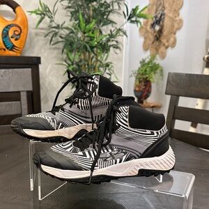 Black and White Athletic Shoes